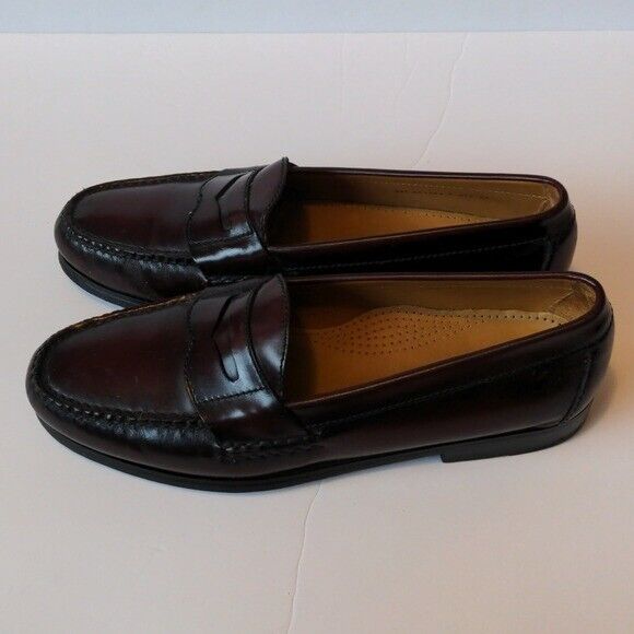 Cole Haan Classic Leather Penny Loafers Mahogany Size 8.5D Dress Shoes