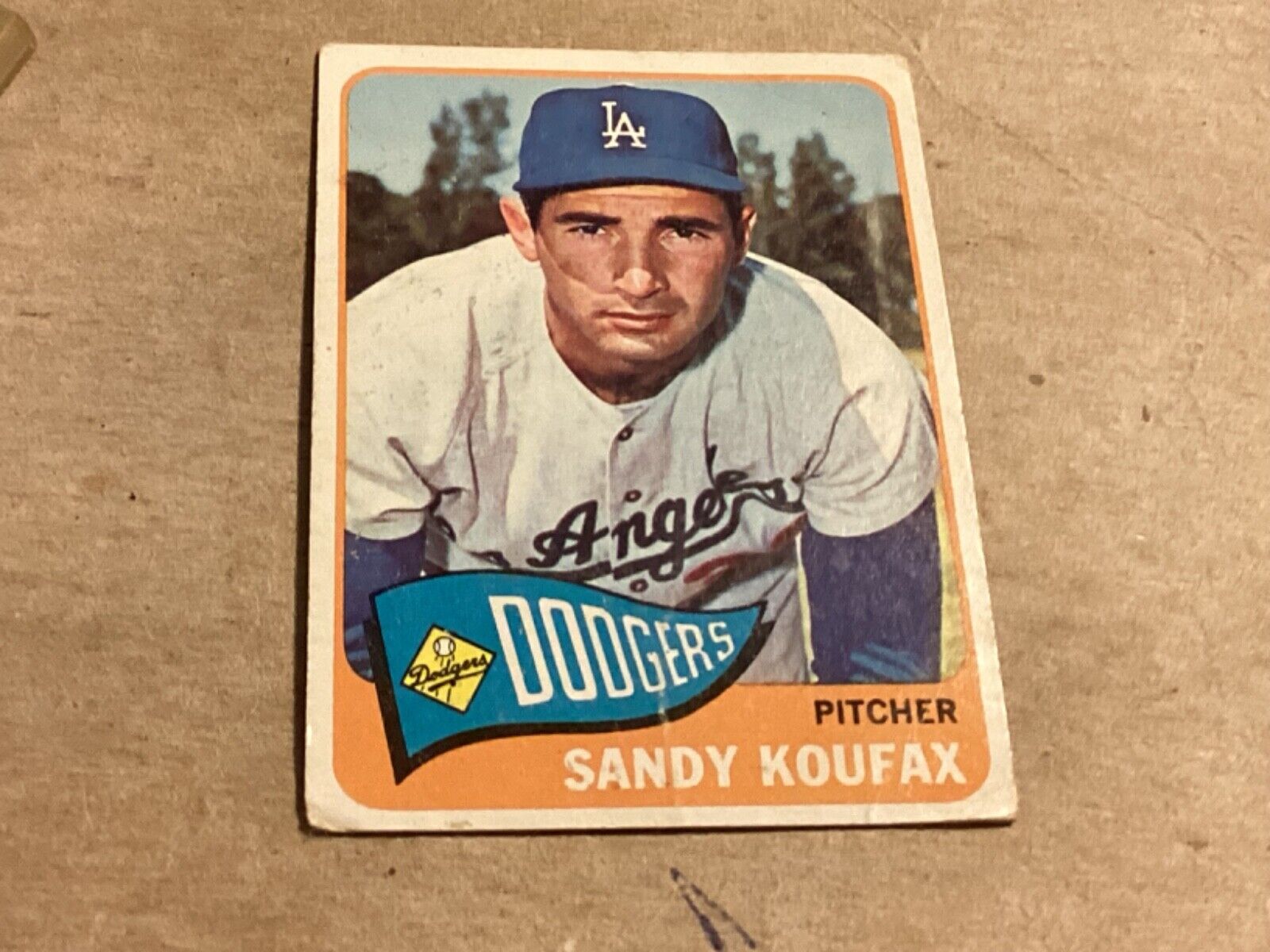 1965 Topps Baseball #300 Sandy Koufax - EX+ - Lite Corner Wear - No Creases