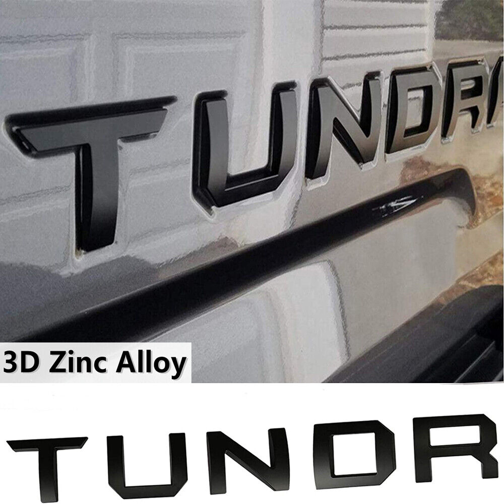 3D Raised Metal Tailgate Insert Letter Fit for 2014-2021 Tundra Emblem decal