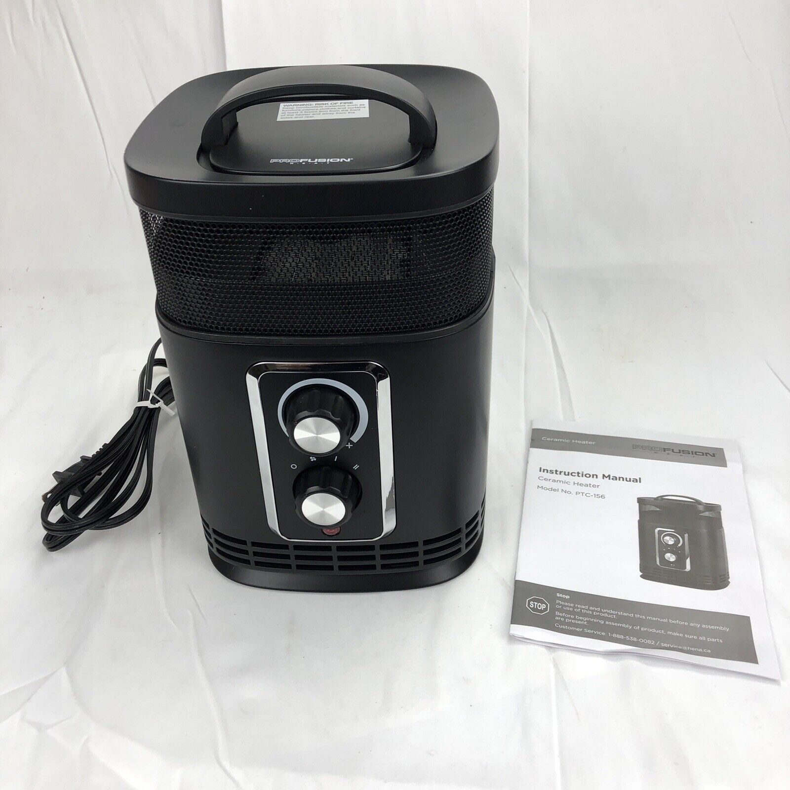 PROFUSION HEAT 360 Surround SPACE HEATER ELECTRIC 2 HEAT SETTINGS 750W/1500W