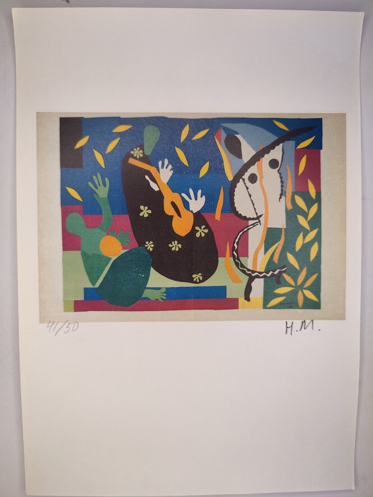 COA Henri Matisse Painting Print Poster Wall Art Signed & Numbered