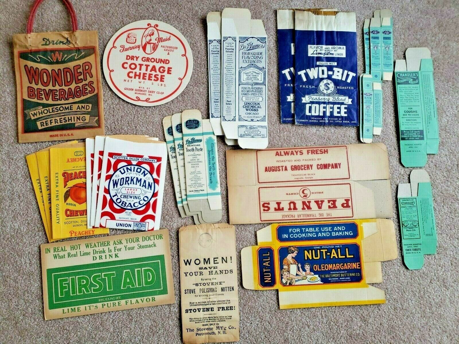 Vintage Grocery Packaging NOS 
