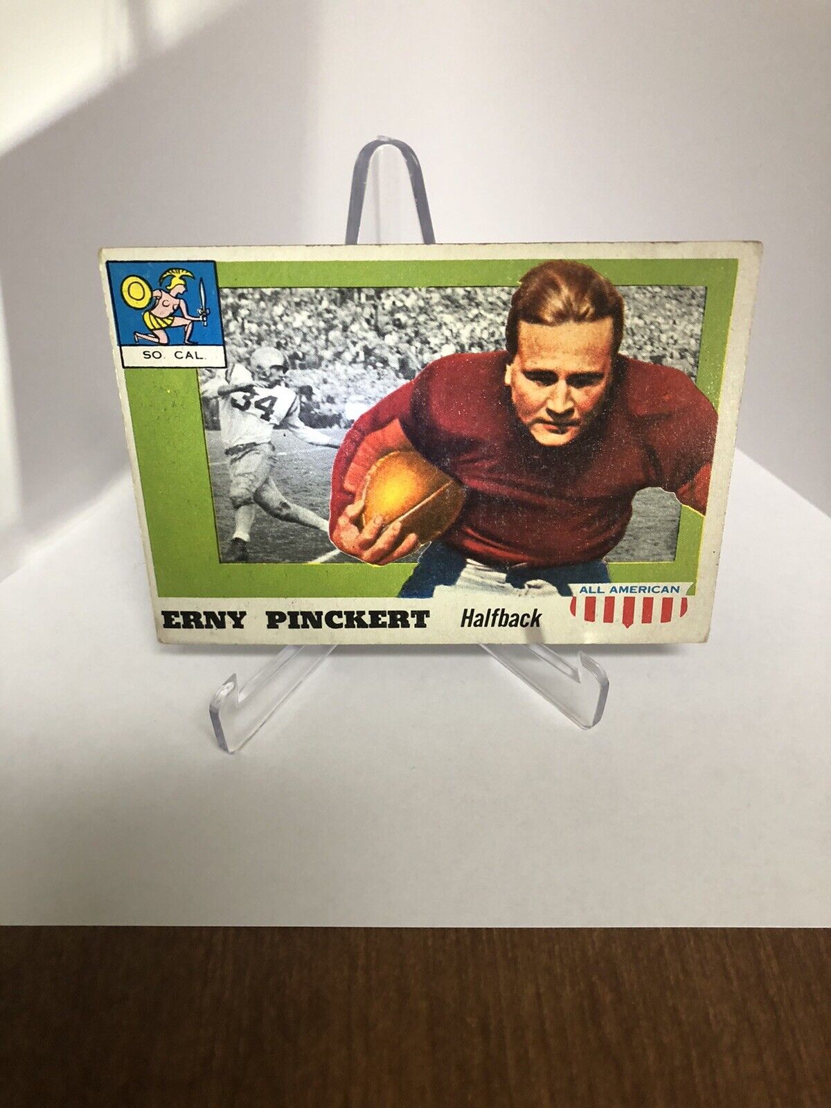 1955 Topps All American College Football #4 Erny Pinckert Southern Cal USC