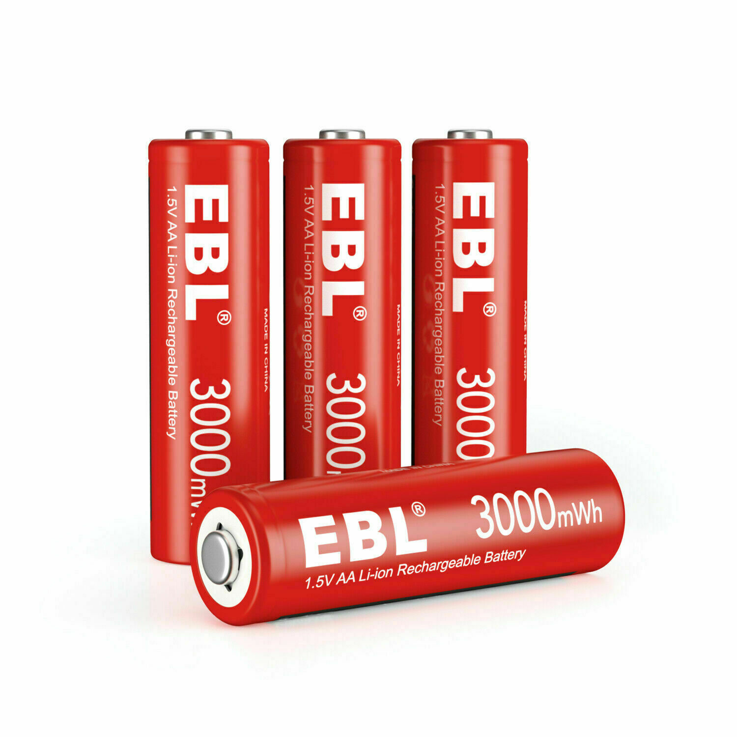 EBL 1.5V AA AAA Batteries Rechargeable Lithium Li-ion Battery + Charger Lot