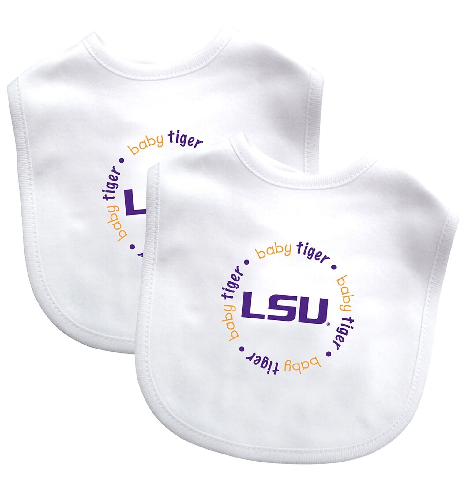 BabyFanatic - LSU Tigers - Officially Licensed NCAA Baby Bibs 2-Pack New in pack