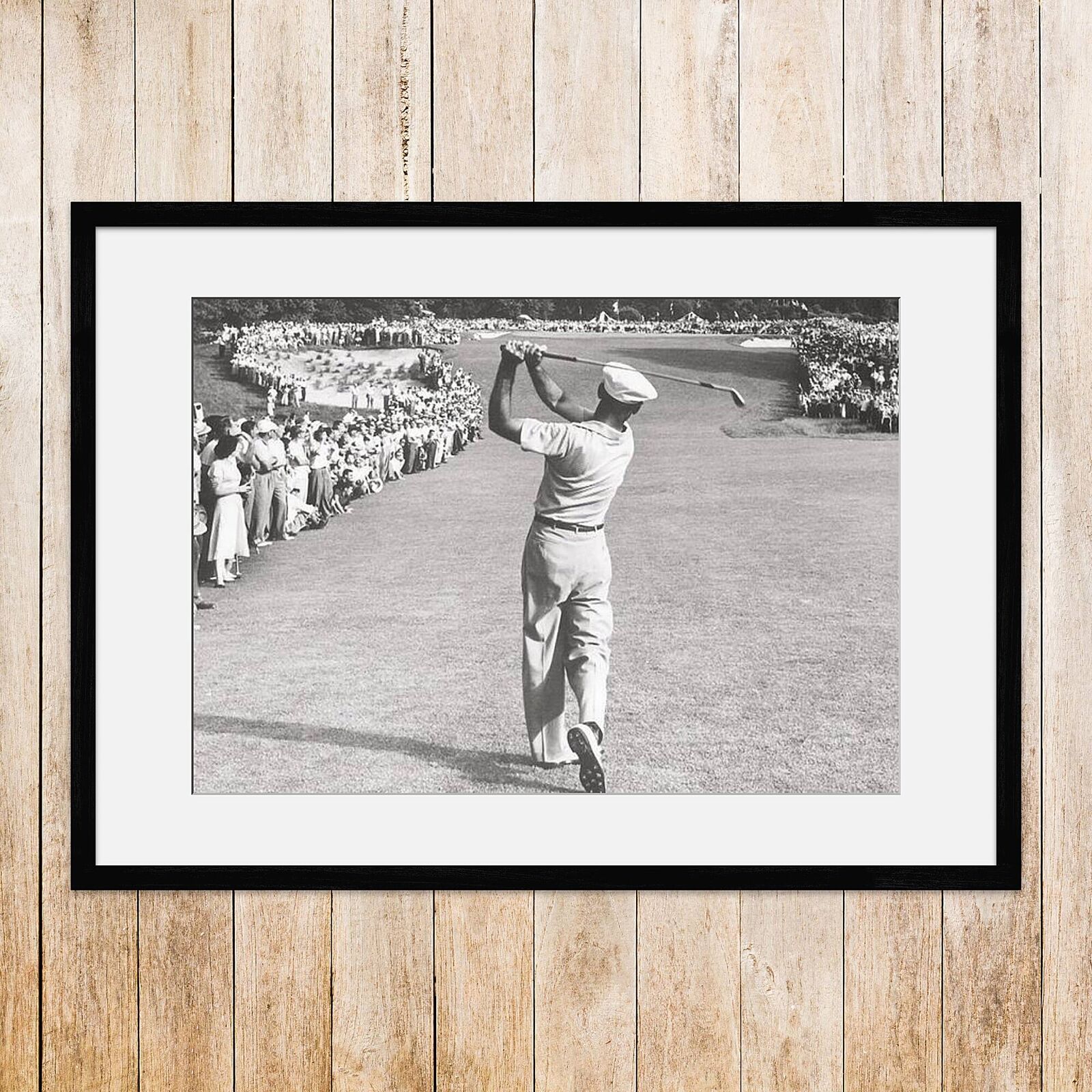 Print of Ben Hogan Famous Iron Golf Shot - Ben Hogan print - Gallery Framed