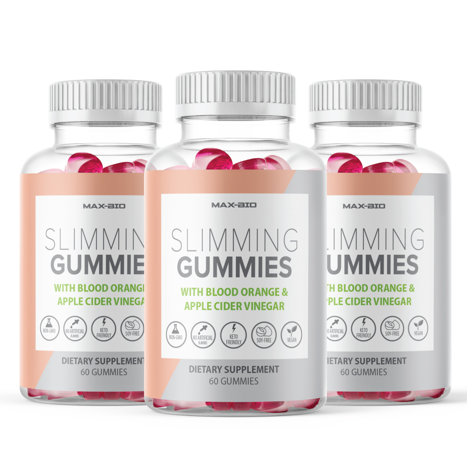 Slimming Gummies It Works for Weight Loss with Apple Cider Vinegar 60ct 3 pack