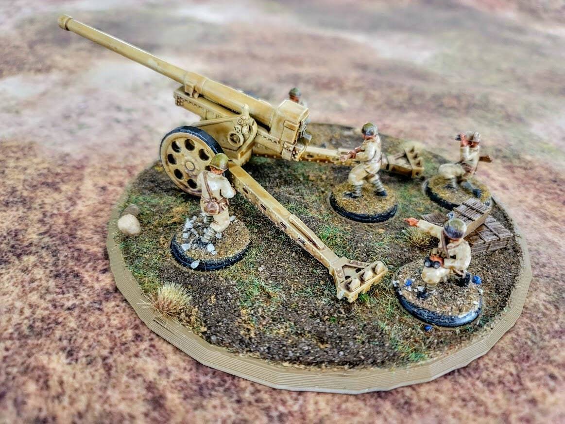Italian 149/40 model 35 Heavy Howitzer - War Games And Dioramas 28 mm 1/56 Scale