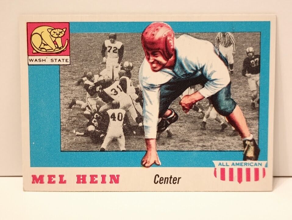 1955 Topps All American Mel Hein #28 rookie RC HOF EX **free shipping**