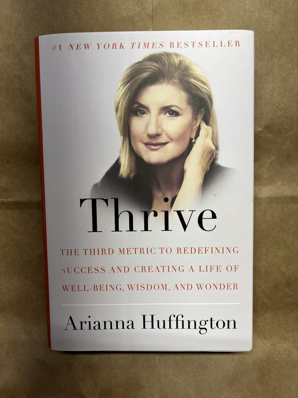 Thrive by Arianna Huffington 2014 signed First Edition