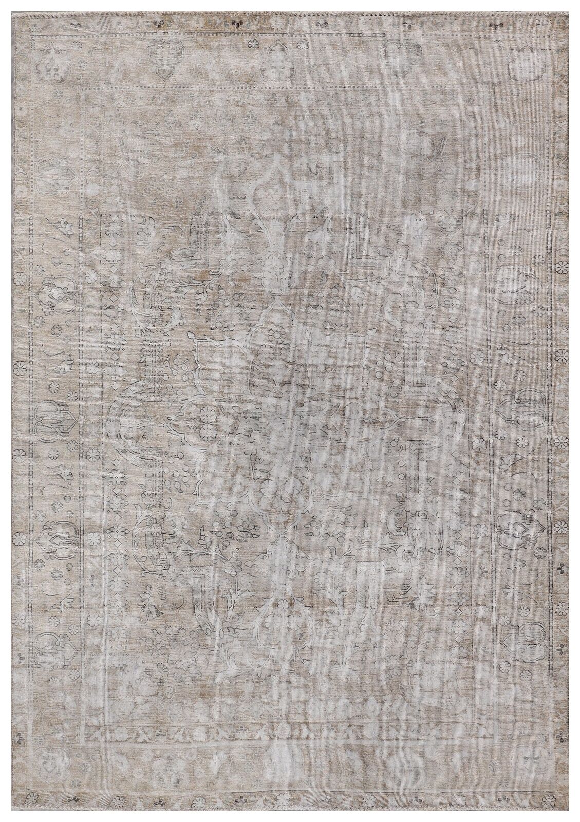 6\' x 9\' Perssiaan Vintage Hand-knotted Rug Grays Pre-Owned Carpet PK142