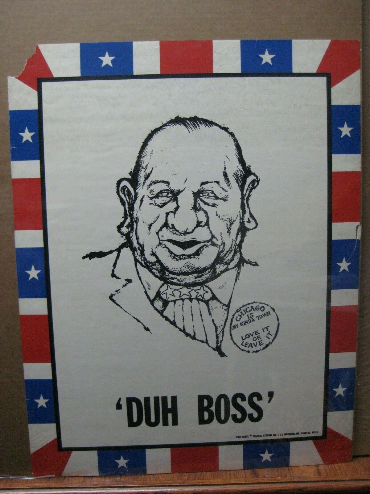 Richard J. Daley Chicago is my kind of Vintage Poster political 1960\'s in#G6018