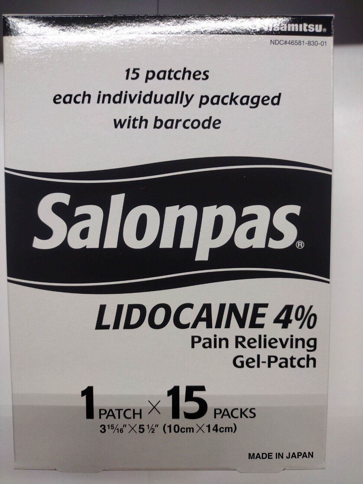Hisamitsu Salonpas Pain Relieving Gel - Patch15-(10cm X 14cm) Made In Japan...