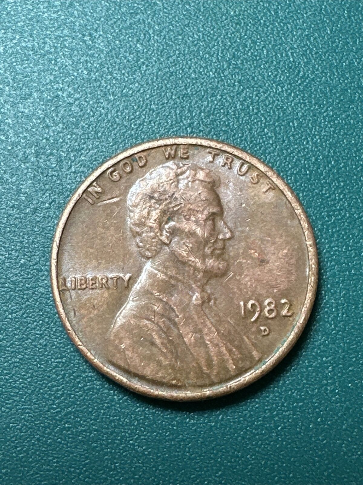 Rare 1982 d penny 3.1 grams Small Date Doubledie#1040 Shipped Free Next Day Air
