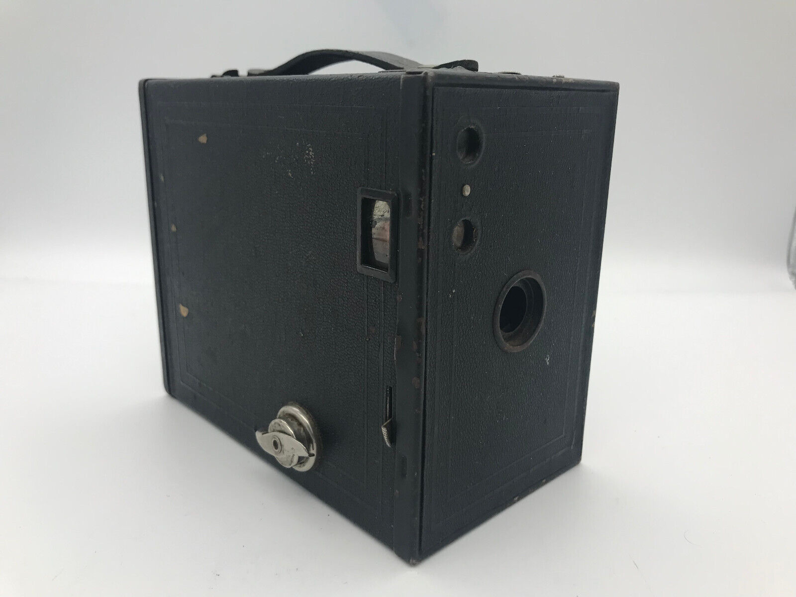 Antique Eastman Kodak CO. No.2A Brownie Model C Black Metal Box Camera Rochester