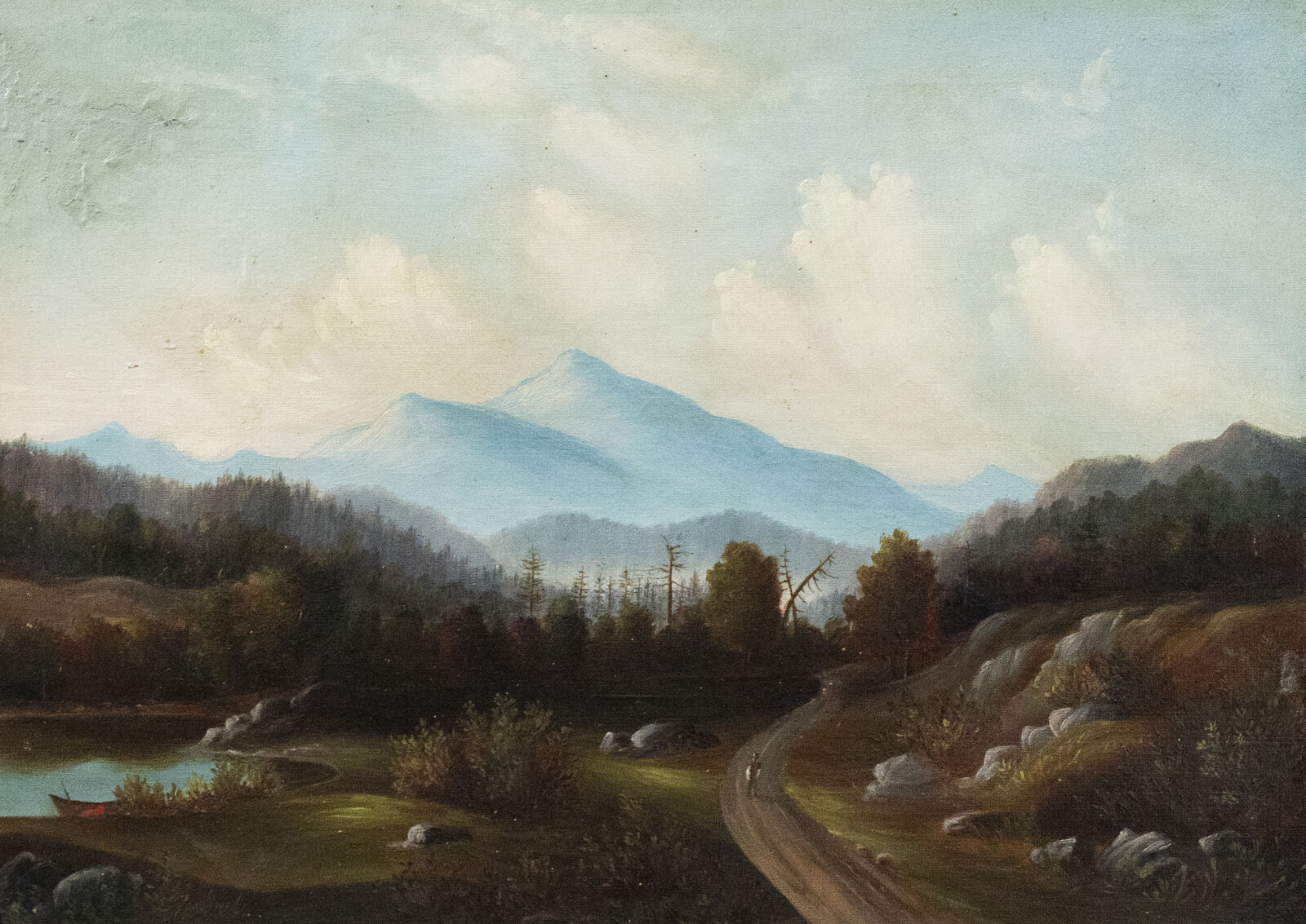 Mid 19th Century Oil - On the Valley Path