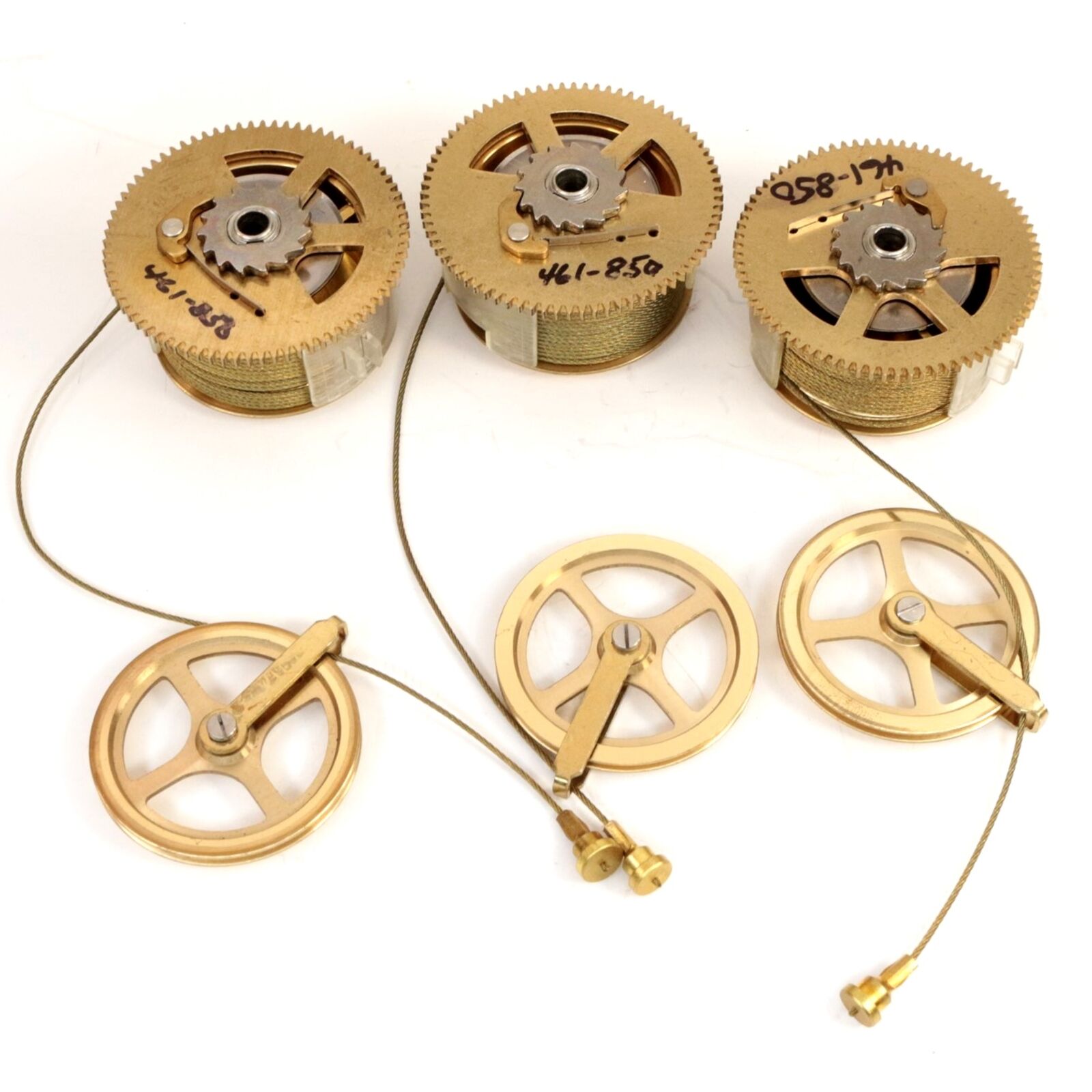 Brass Clock 461-850 Pulleys for Hermle Cable Clock 461-850 Set of Three YP242
