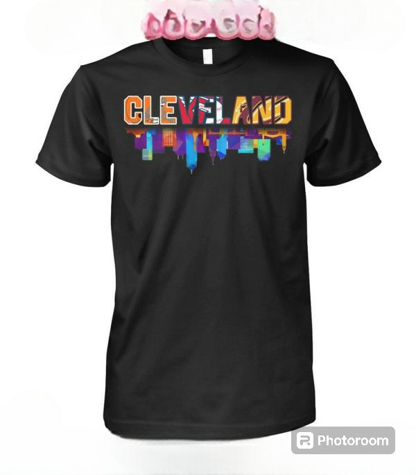 NEW ARRIVAL Cleveland Guardians Browns Cavaliers City Horizon T-Shirt