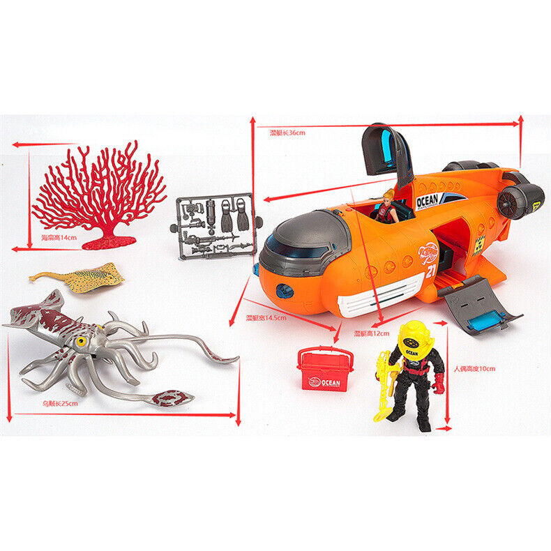 Deep Sea Exploration Submarine Marine Biological Model Children\'s DIY Puzzle Toy
