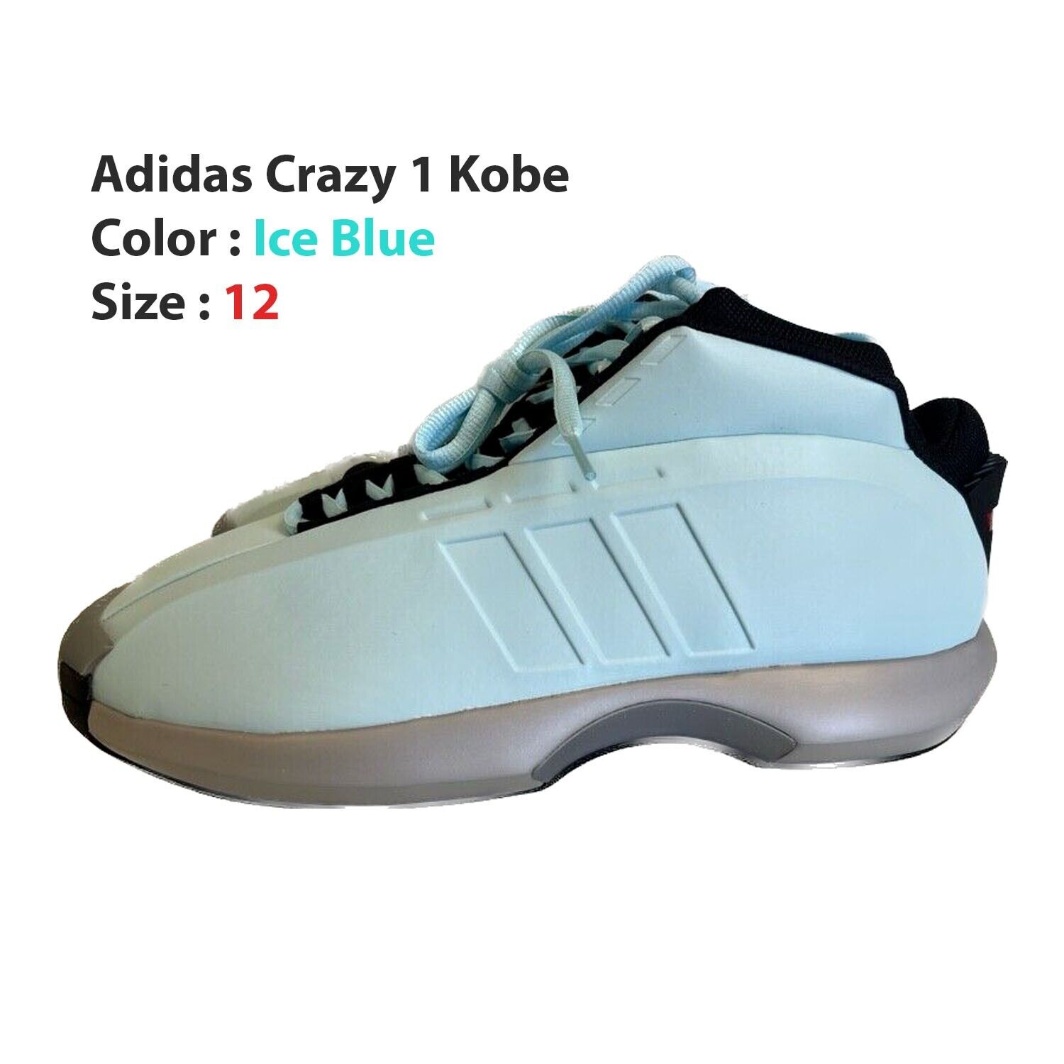 Adidas Crazy 1 Kobe - Ice Blue - IG5896 Men\'s Shoes - Us Shoe Size 12