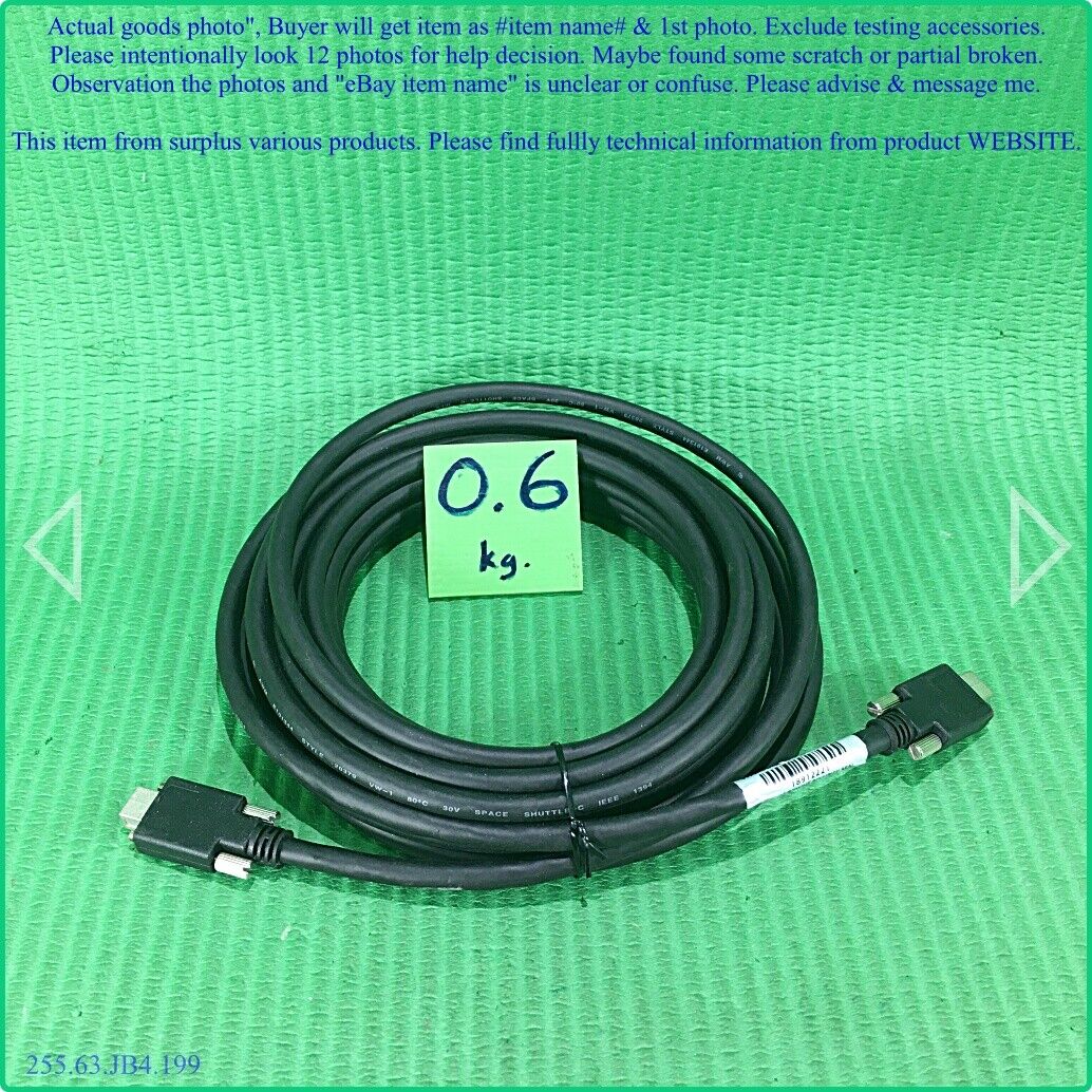 IEEE 1394b FireWire cable as photo, sn:2221, for industrial camera