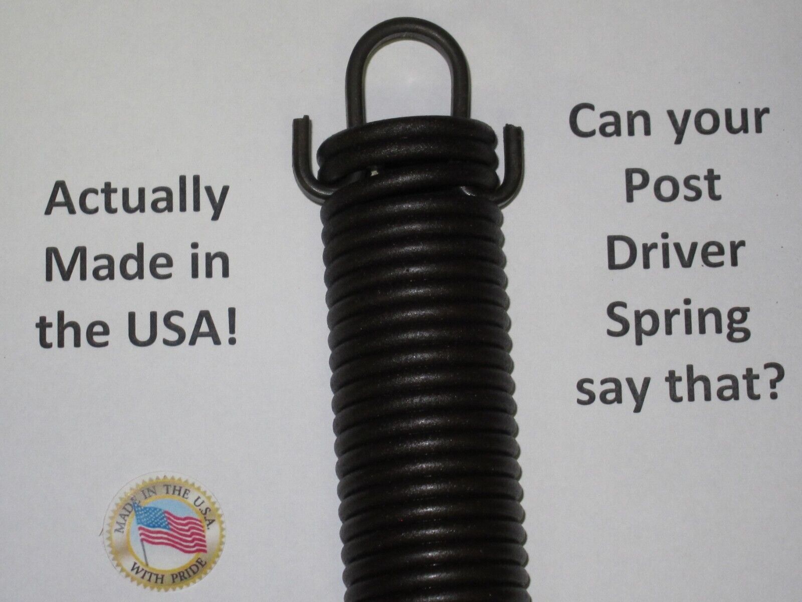 Shaver HD10 Post Driver Spring, Made in the USA