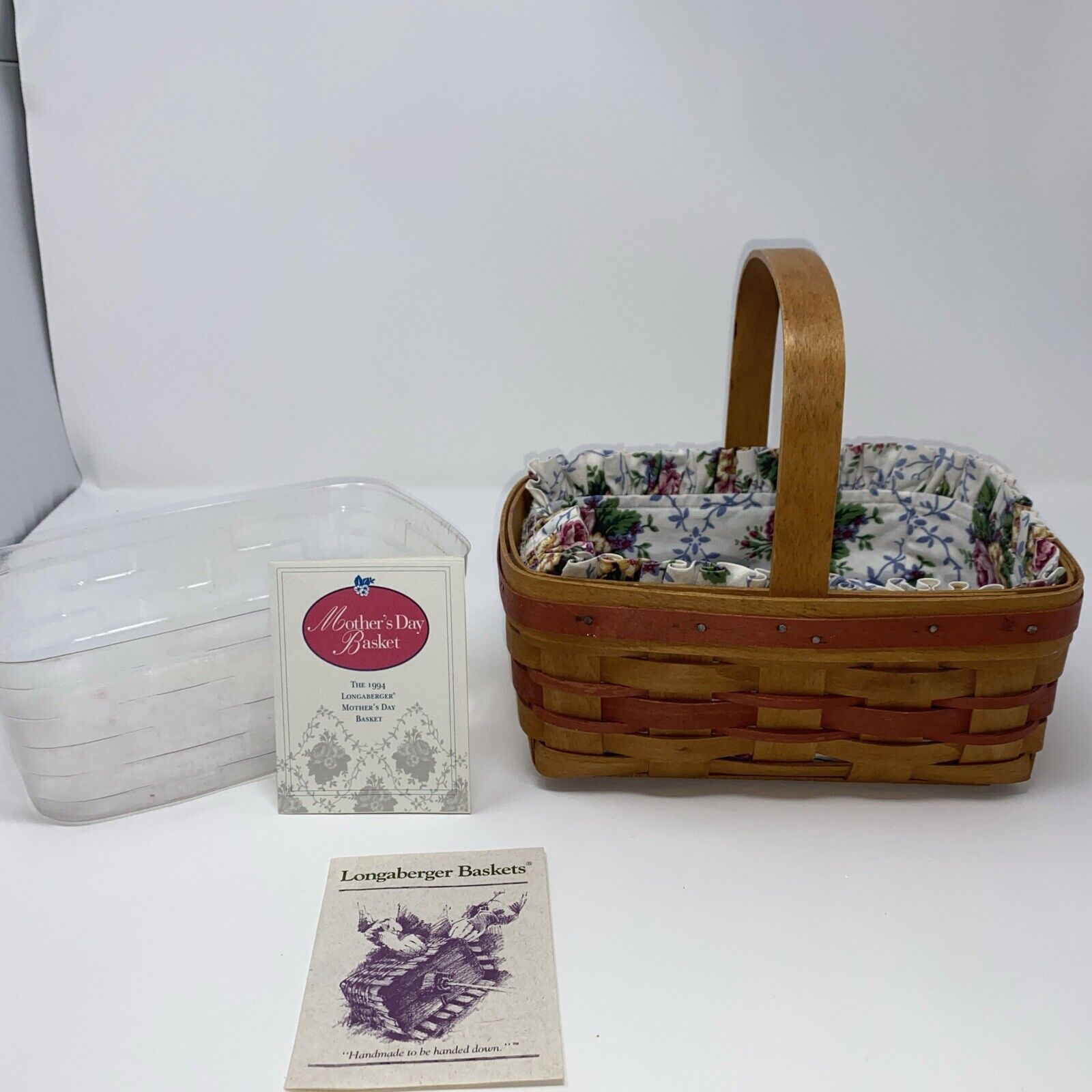 LONGABERGER 1994 MOTHER'S DAY BASKET COMBO Excellent Look