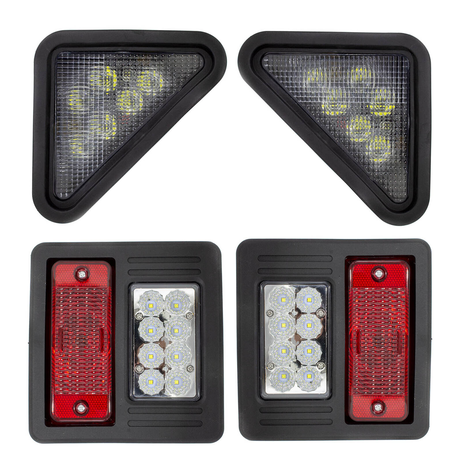 Front & Rear LED Light Kit Compatible With Bobcat T140 T180 T190 T200 T250 T300