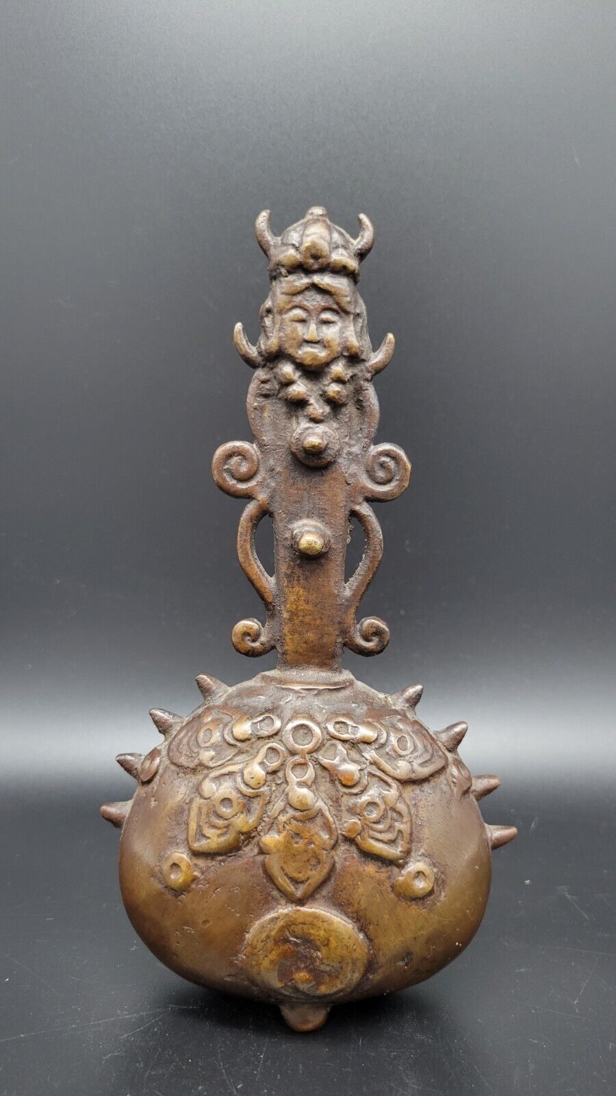 Antique JAPANESE SUZU BRONZE HANDCRAFTED CEREMONIAL BELL