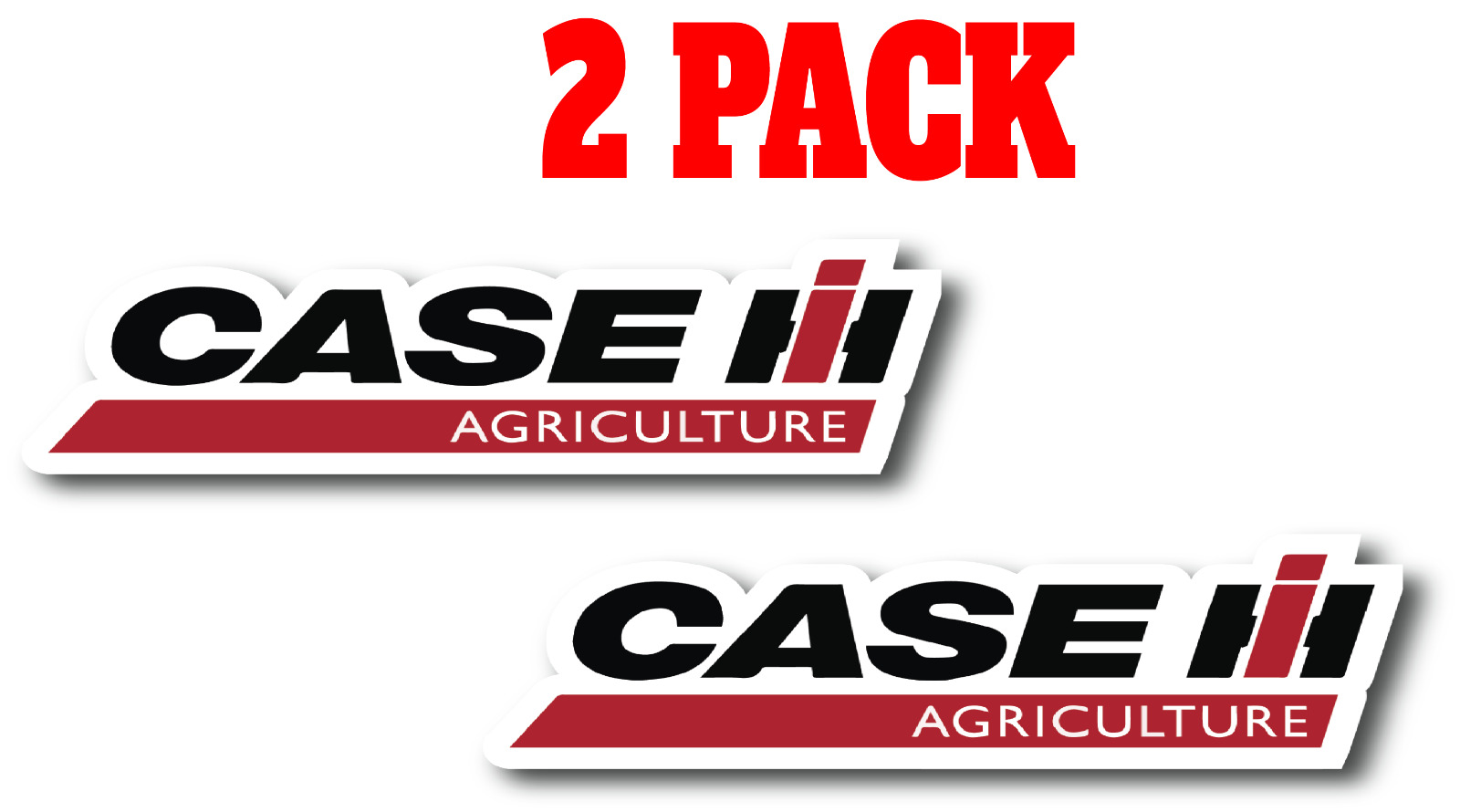 Case IH Agriculture Premium Vinyl Decal / Sticker 2 Pack - Farm Equipment Logo