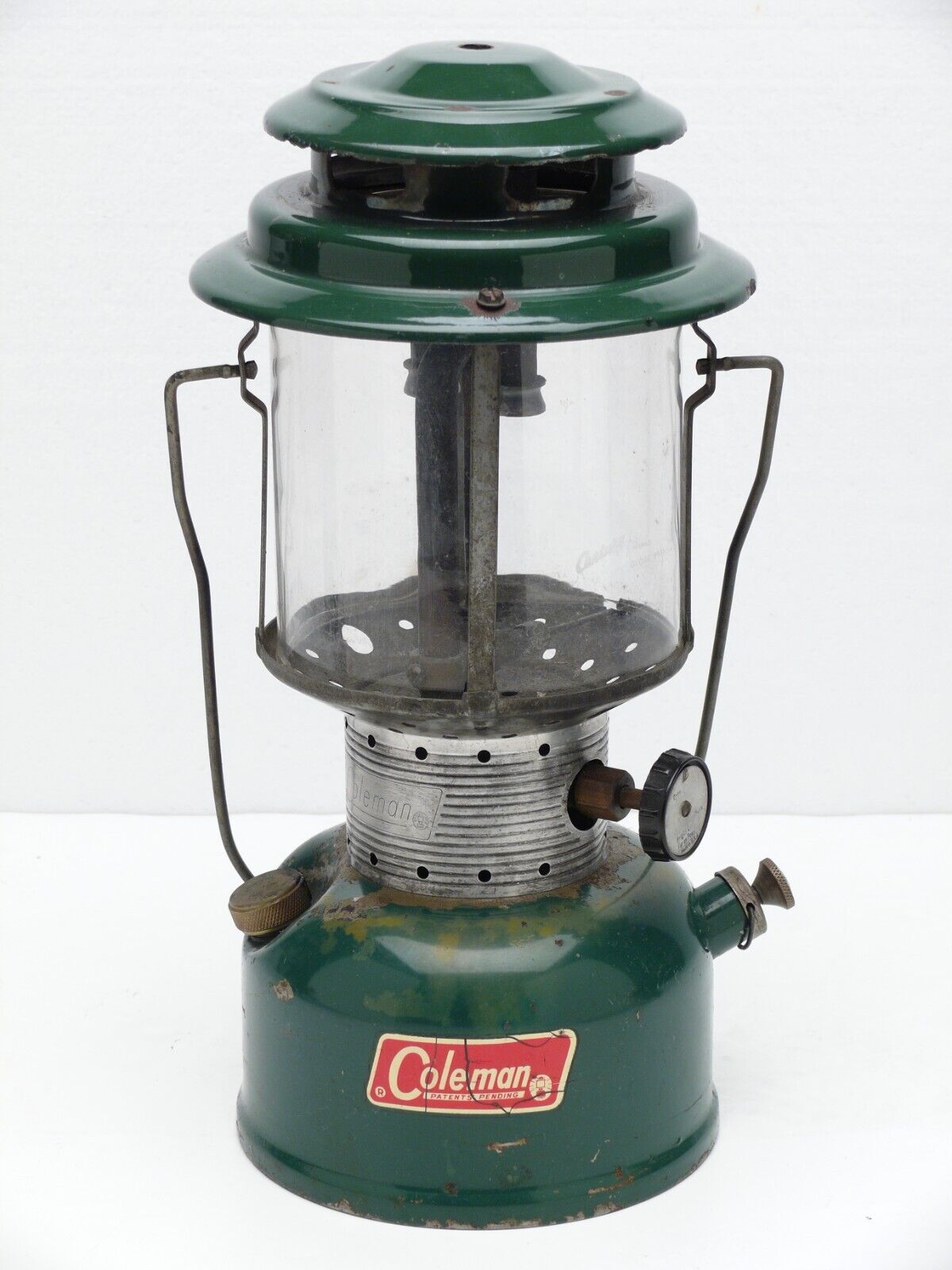 Vintage Coleman 220F 228F  Double Mantel Lantern w/ Centry Primus Glass c-1967