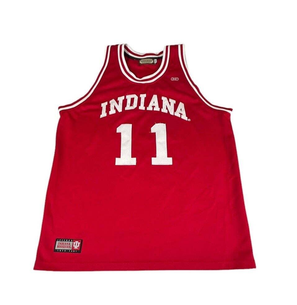 Vintage Isiah Thomas Jersey Size 2XL Indiana Hoosiers Hardwood Legends #11 Red
