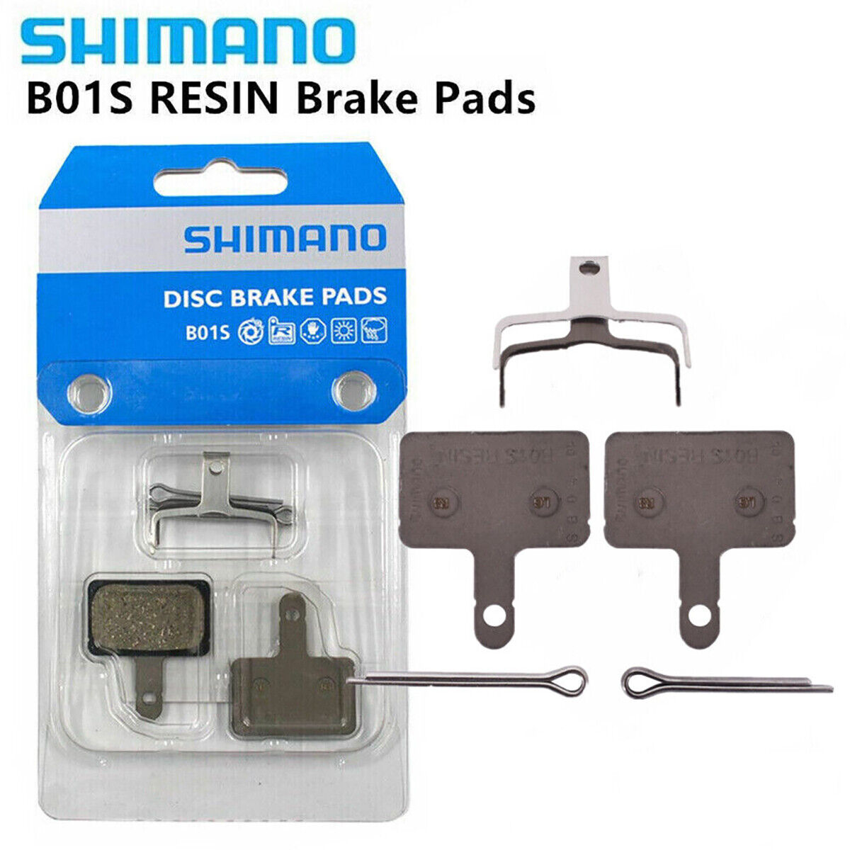 New Shimano B01S Resin Disc Brake Pads For M315 M355 M395 M465 Acera Alivio