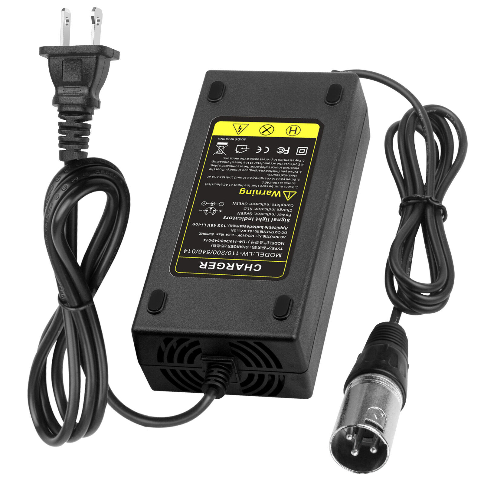 24V 2A-5A XLR Battery Charger for Mobility Pride Scooter Electric Wheelchair US 