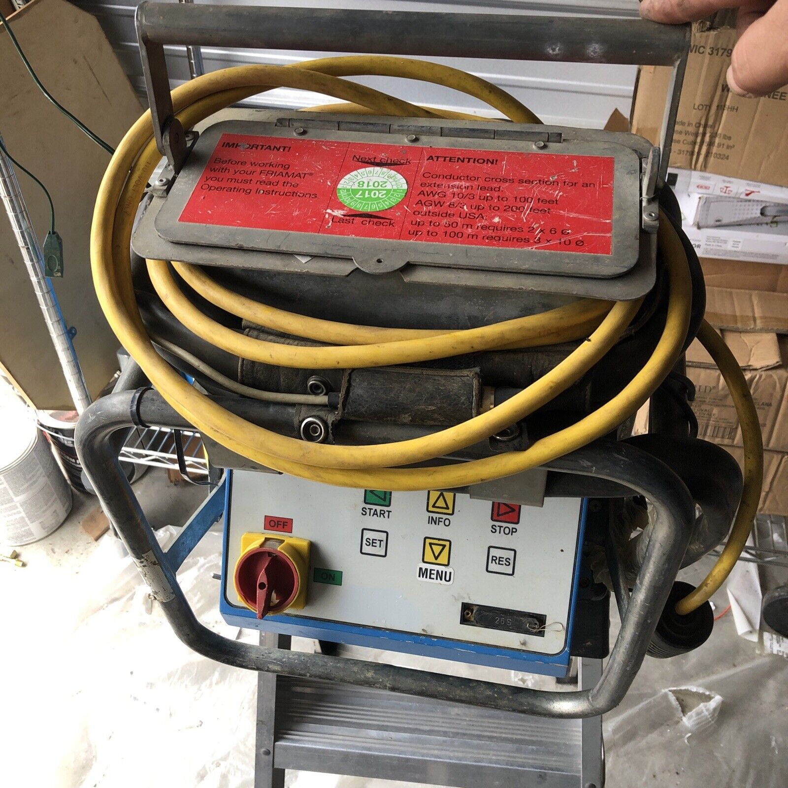 Friatec Friamat Electrofusion Machine Plastic Pipe Fusion  110V Maintenance Due