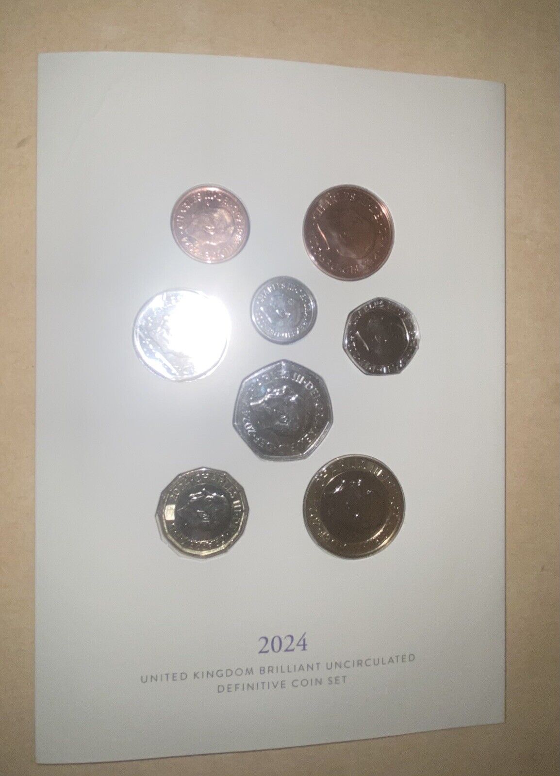 2024 King Charles III New Definitive Annual BU 8 Coin Royal Mint Set
