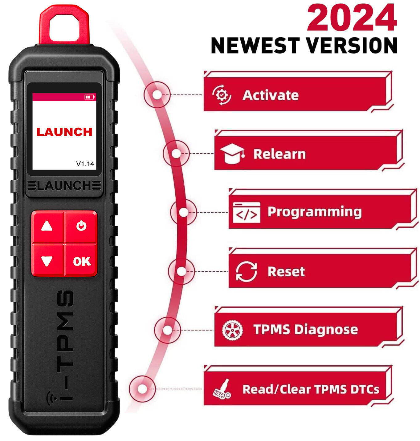 Launch iTPMS Handheld TPMS Service Tool Upgrade of TSGUN Work With X431 Scanner