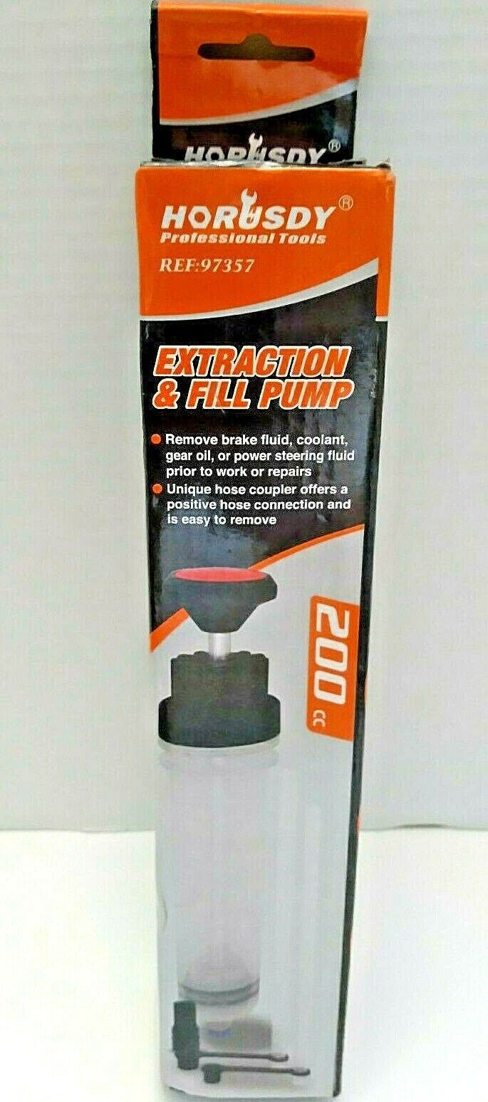 Horusdy 200cc Fluid Extraction & Filling Syringe Kit Vacuum Pump Oil Changer