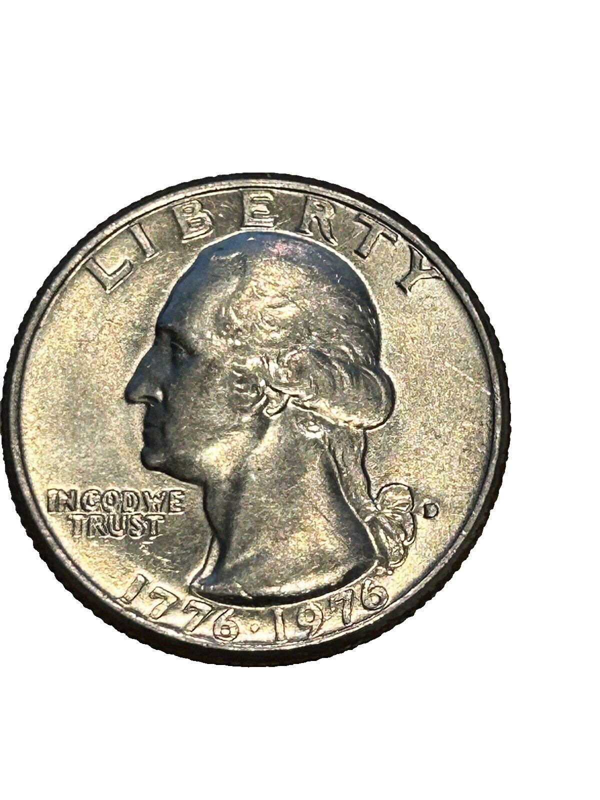 Rare 1776-1976 Bicentennial quarter filled d mint mark