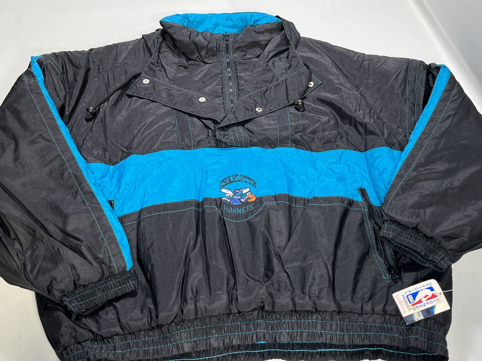 Mens Color Works Vintage Official NFL Blue Carolina Panthers Coat 2XLB NEW