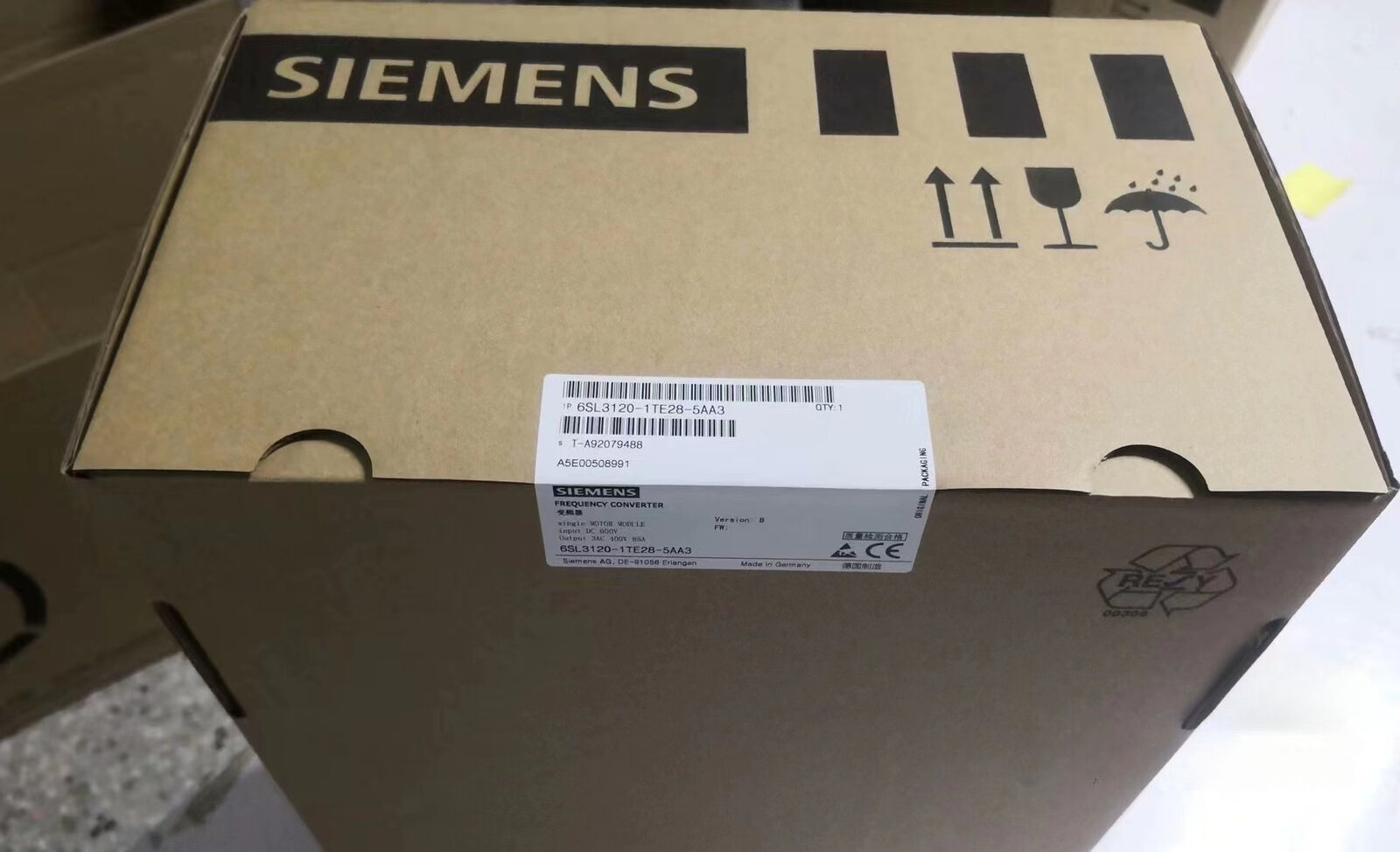 New Siemens 6SL3120-1TE28-5AA3 Siemens 6SL3 120-1TE28-5AA3 In Box Expedited Ship