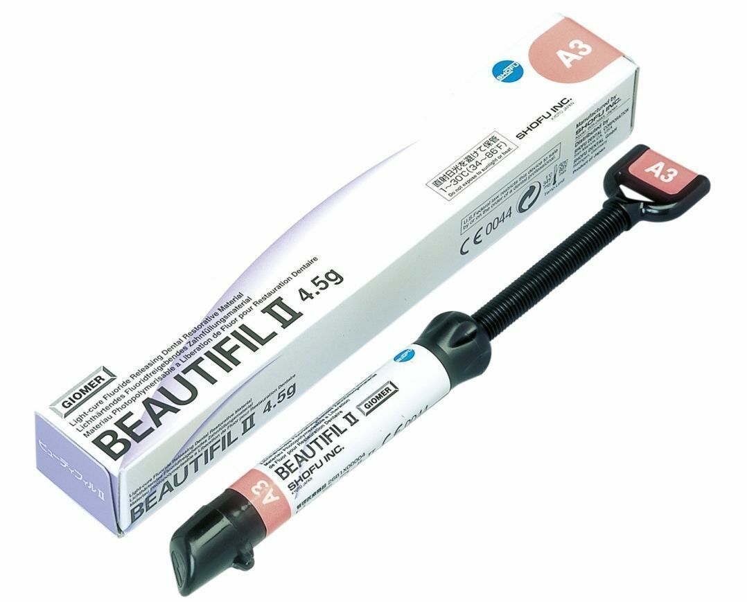 PACK OF 3 Shofu Japan Beautiful-II 4.5g Dental Composite Syringe 