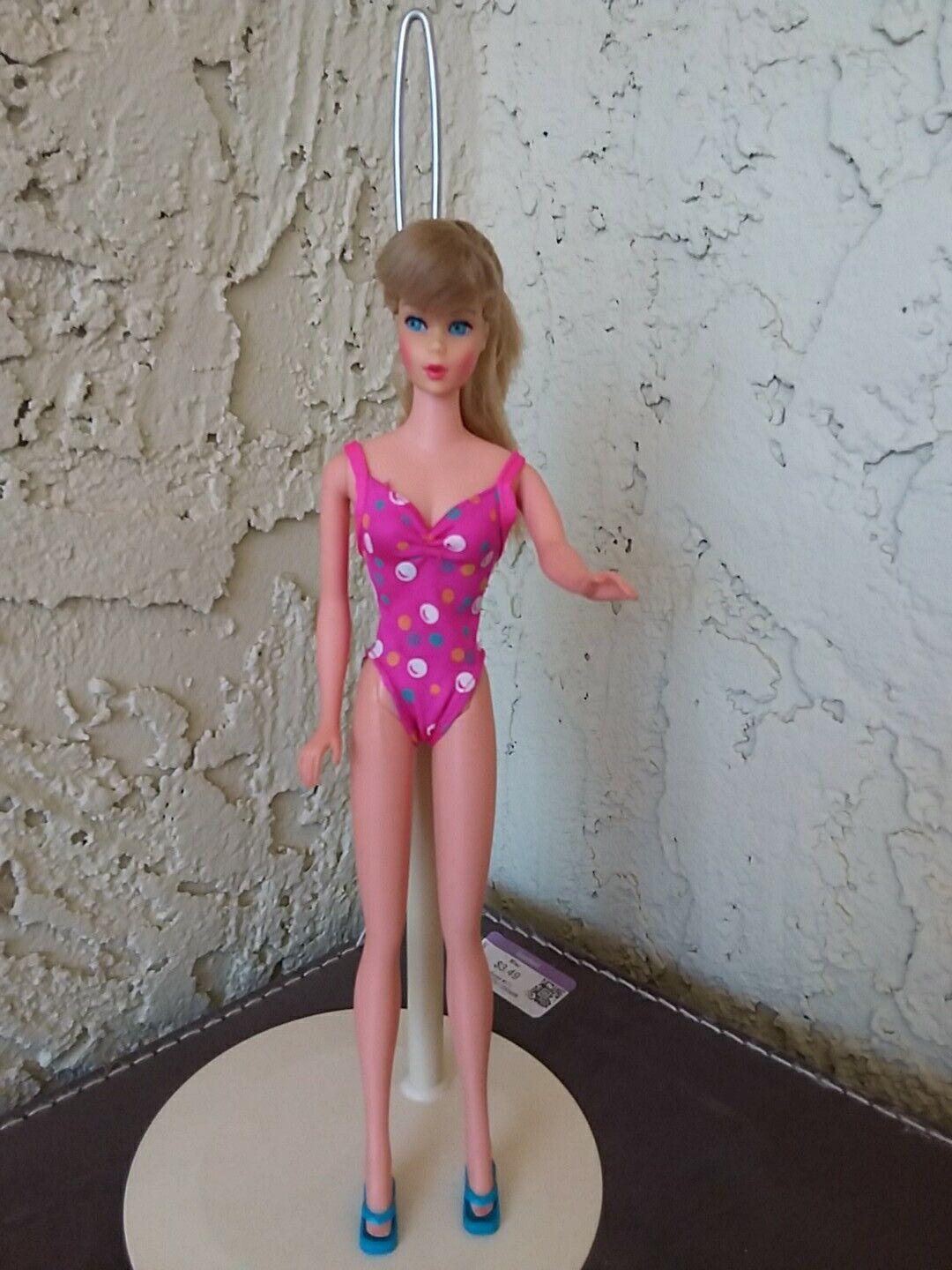 Barbie:  VINTAGE STANDARD BARBIE Doll 1966 light as blonde hair