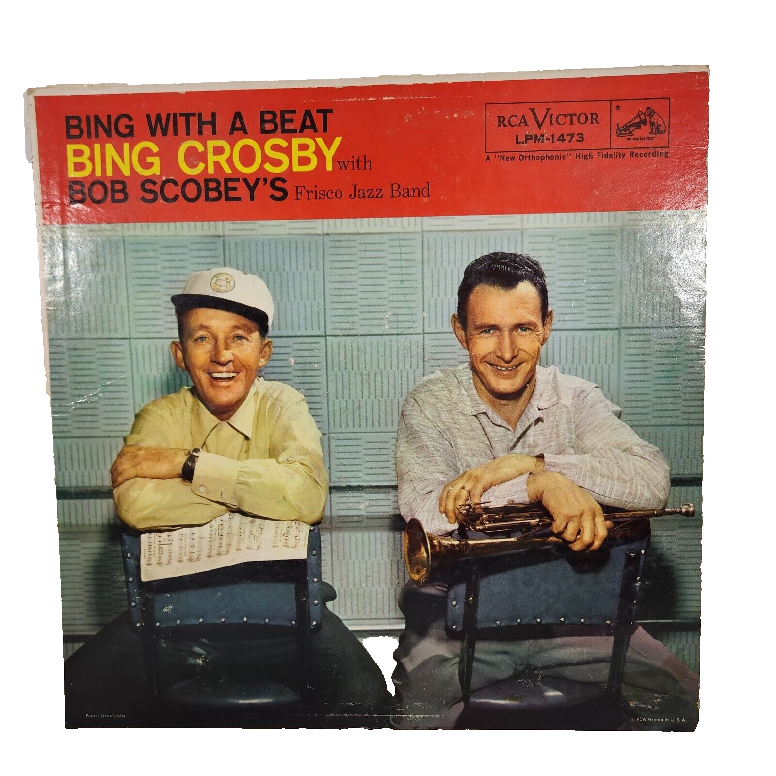 1957 RCA Vinyl LP Record Bing With a Beat Bing Crosby w/Bob Scobey\'s Jazz Band