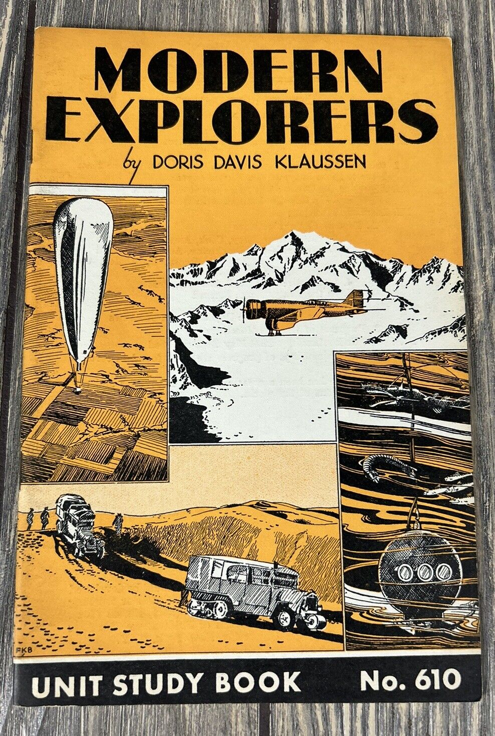 Vintage 1935 Modern Explorers By Doris Davis Klaussen Unit Study Book No 610
