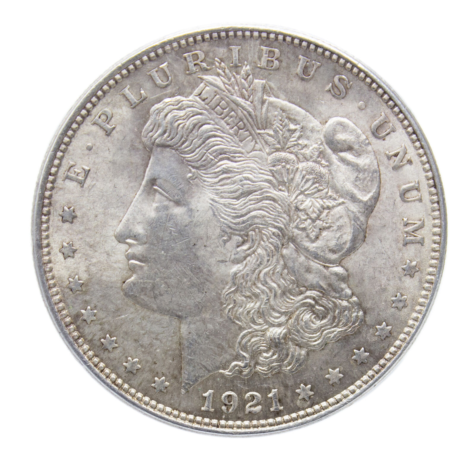1921 -S Morgan Silver Dollar - XF/AU