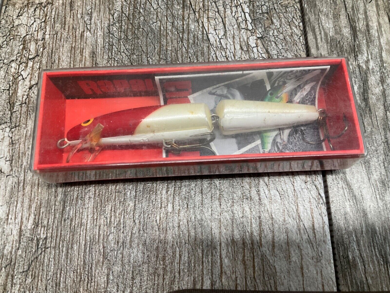 FISHING LURE RAPALA JOINTED J 11 RH red white color rare collector discontinued