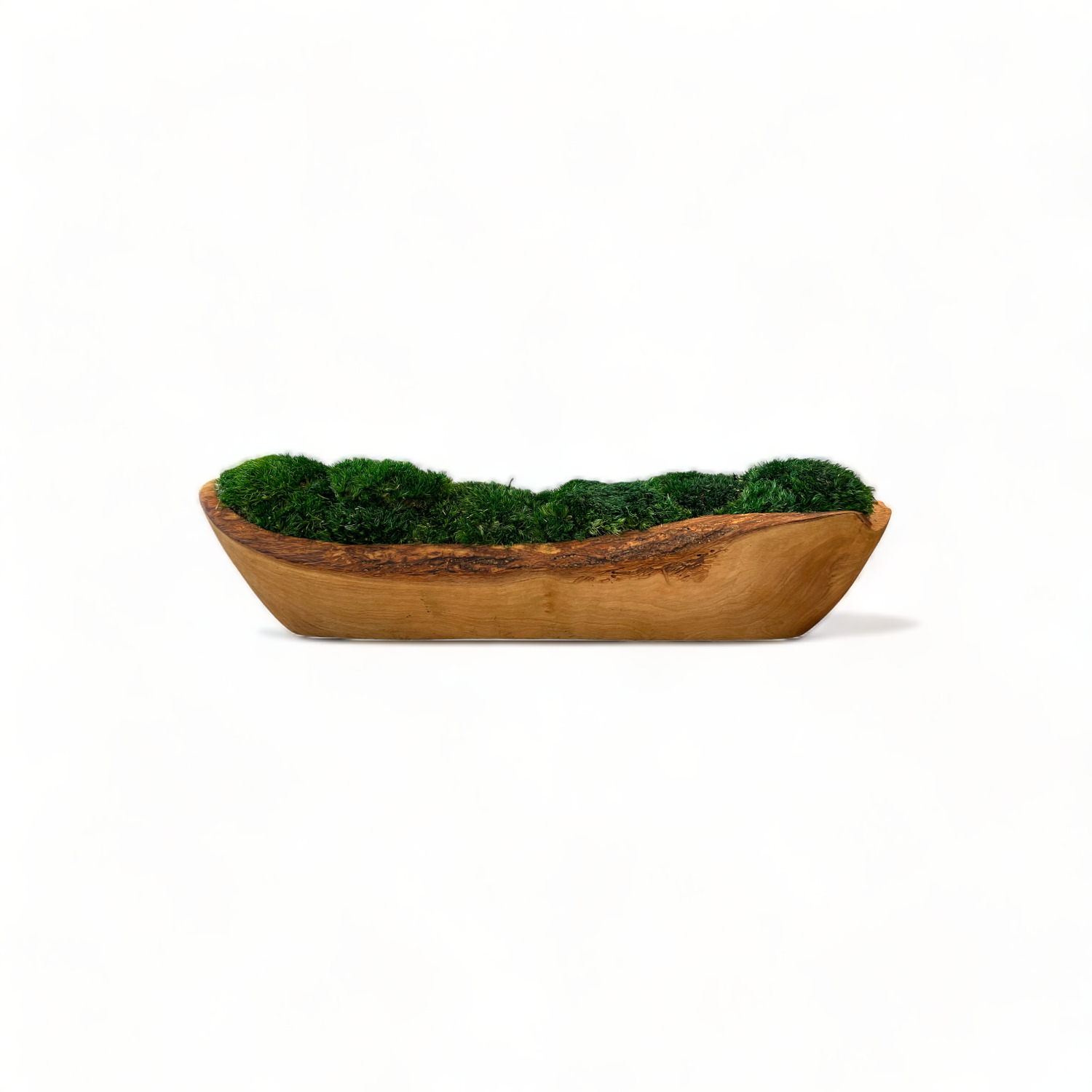Olive Wood Moss Bowl 12\