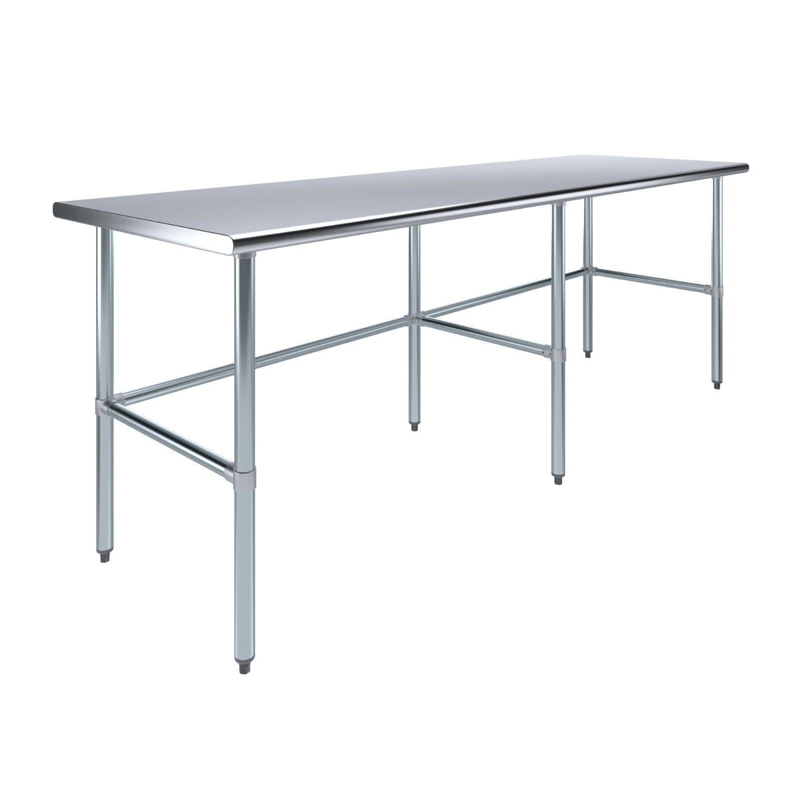 30 in. x 96 in. Open Base Stainless Steel Work Table | Residential & Commercial