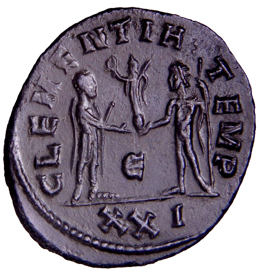 VERY WELL DETAILED & Rare Numerian Æ Antoninianus. Cyzicus Cleme Roman Coin wCOA